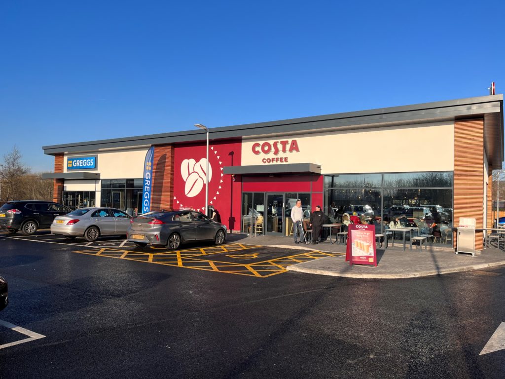 Costa Coffee & Greggs Roadside Retail